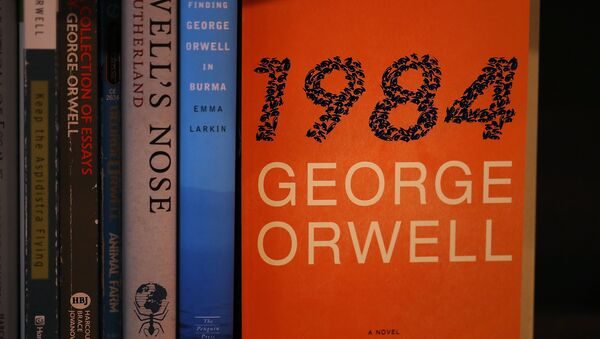 A copy of George Orwell's novel '1984' is displayed at The Last Bookstore on January 25, 2017 in Los Angeles, California. - Sputnik International