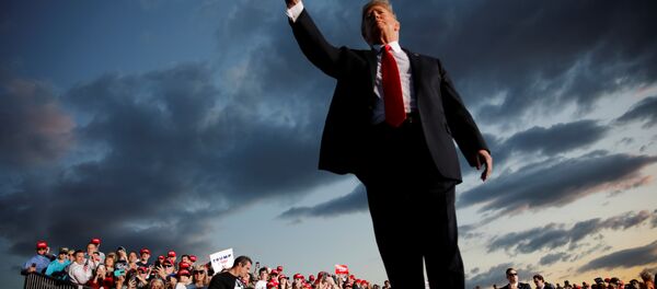 U.S. President Donald Trump reacts as he addresses a Trump 2020 re-election campaign rally in Montoursville, Pennsylvania, U.S. May 20, 2019 U.S. President Donald Trump reacts as he addresses a Trump 2020 re-election campaign rally in Montoursville, Pennsylvania, U.S. May 20, 2019 - Sputnik International