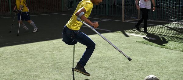 Iraqi Boy Qassem Qadim in Moscow - Sputnik International