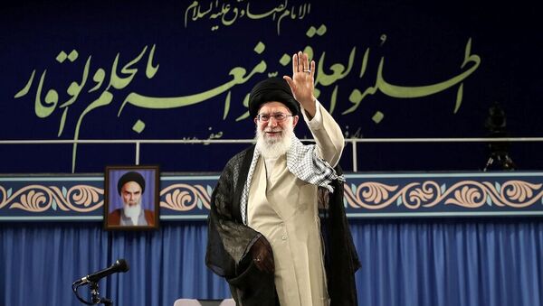 Iran's Supreme Leader Ayatollah Ali Khamenei speaks during his meeting with a group of University students in Tehran, Iran, May 22, 2019 - Sputnik International