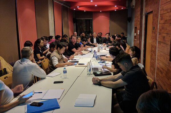 Interpol operational meeting prior to the January 2018 arrests of Salangam and Tokputza. Interpol operational meeting prior to the January 2018 arrests of Salangam and Tokputza. - Sputnik International