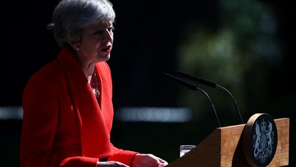 British Prime Minister Theresa May makes a statement, at Downing Street in London, Britain, May 24, 2019 - Sputnik International