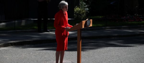 British Prime Minister Theresa May makes a statement, at Downing Street in London, Britain, May 24, 2019 - Sputnik International