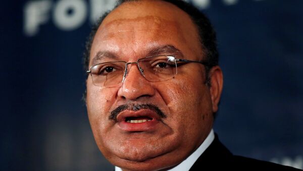 FILE PHOTO: Papua New Guinea's then Prime Minister Peter O'Neill makes an address to the Lowy Institute in Sydney, Australia - Sputnik International
