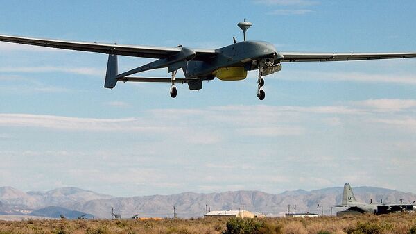 IDF's IAI Heron 1 UAV in flight. File photo - Sputnik International