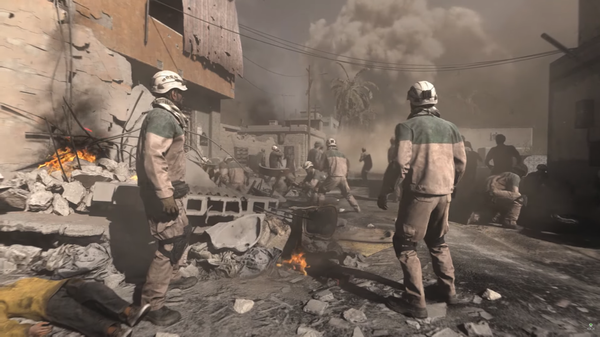 White Helmets appear in the trailer for Call of Duty: Modern Warfare White Helmets appear in the trailer for Call of Duty: Modern Warfare - Sputnik International