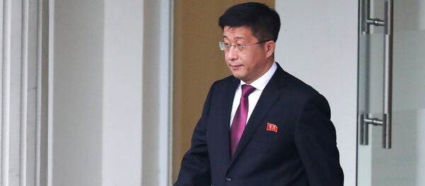 Kim Hyok Chol, North Korea's special representative for U.S. affairs, leaves the Government Guesthouse in Hanoi Kim Hyok Chol, North Korea's special representative for U.S. affairs, leaves the Government Guesthouse in Hanoi - Sputnik International