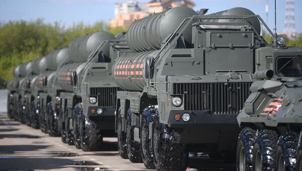 Russian S-400 Triumf surface-to-air missile systems  - Sputnik International
