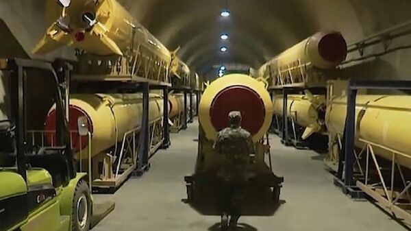 Iran's underground missile bunker - Sputnik International