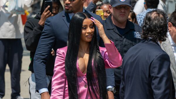 NEW YORK, NY - MAY 31: Cardi B arrives at court for the first day of her trial addressing a misdemeanor assault charge at Queens Criminal Court on May 31, 2019 in New York City. - Sputnik International
