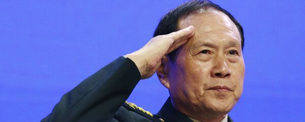 Chinese Defense Minister Gen. Wei Fenghe speaks during the fourth plenary session of the 18th International Institute for Strategic Studies (IISS) Shangri-la Dialogue, an annual defense and security forum in Asia, in Singapore, Sunday, June 2, 2019. - Sputnik International