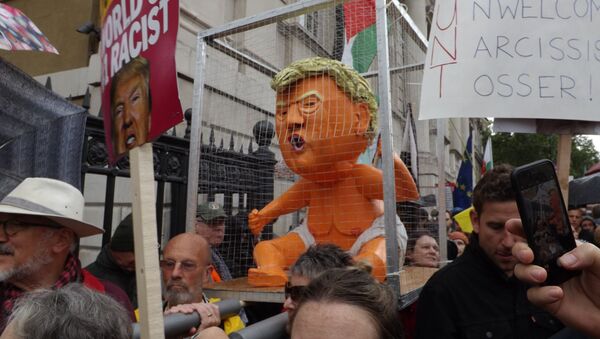 Anti-Trump protest in London - Sputnik International