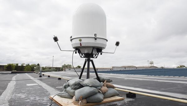 A Portable Doppler Radar provides weather surveillance May 25, 2019, at Mountain Home Air Force Base, Idaho. The is the first time the Doppler system has been installed on a Continental United States base. - Sputnik International