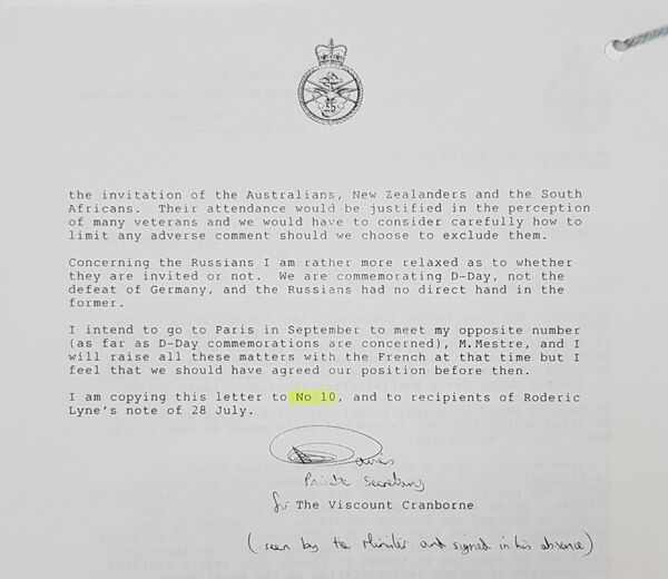  Viscount Cranborne letter concerning Russians - Sputnik International