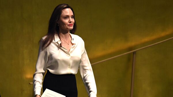 Angelina Jolie, actress and UNHCR Special Envoy, arrives to address a meeting of the UN Peacekeeping Ministerial: Uniformed Capabilities, Performance and Protection at the United Nations in New York March 29, 2019 in New York City - Sputnik International