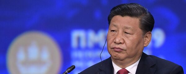 Chinese President Xi Jinping at SPIEF - Sputnik International