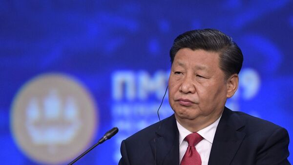 Chinese President Xi Jinping at SPIEF - Sputnik International