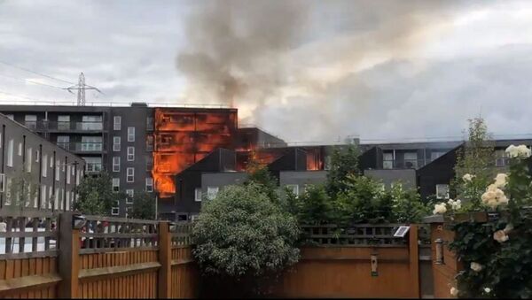 Blaze at Block of Flats in London - Sputnik International