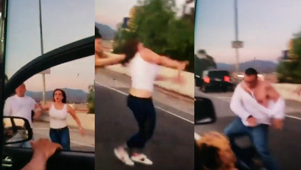 WATCH: Freeway Beatdown Sparked After Couple Calls Latino Parents ‘Beaners’ - Sputnik International