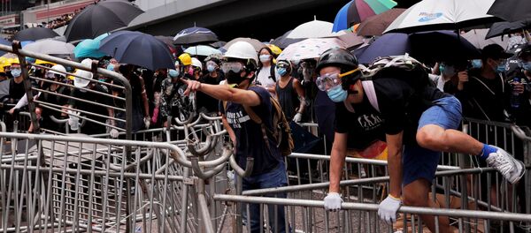 Demonstration against a proposed extradition bill in Hong Kong - Sputnik International