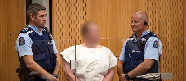 Brenton Tarrant, charged for murder in relation to the mosque attacks, is seen in the dock during his appearance in the Christchurch District Court, New Zealand March 16, 2019.  - Sputnik International