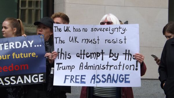  Julian Assange supporters. London. 14.06.2019 - Sputnik International