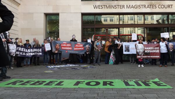  Julian Assange supporters. London. 14.06.2019 - Sputnik International