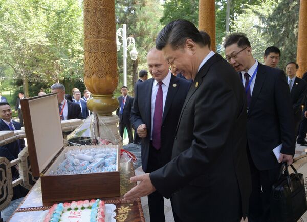 Putin Presents China's Xi Jinping With Russian Ice Cream on His Birthday (PHOTOS) - Sputnik International
