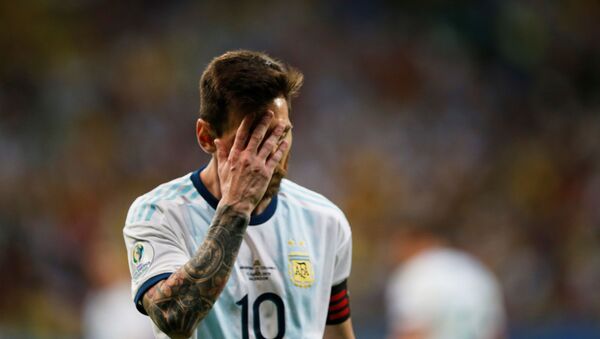 The captain of the Argentina national football team, Lionel Messi - Sputnik International