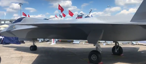 Turkish Aerospace Industries unveils its new TF-X indigenously designed fifth-generation jet fighter at the Paris Air Show, 2019 Turkish Aerospace Industries unveils its new TF-X indigenously designed fifth-generation jet fighter at the Paris Air Show, 2019 - Sputnik International
