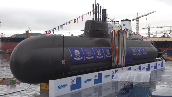 South Korea launches its largest attack submarine ROKS Dosan Ahn Changho (SS-083) - Sputnik International