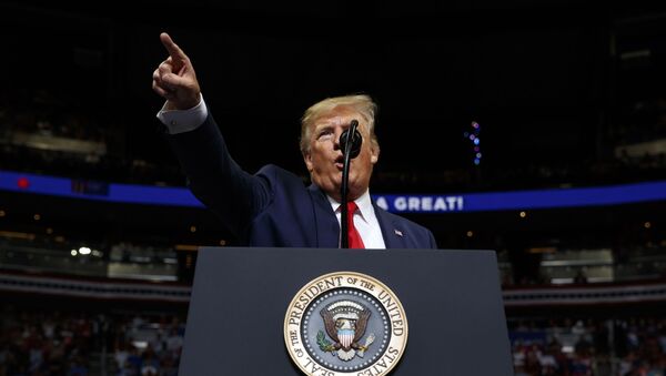President Donald Trump speaks during his re-election kickoff rally at the Amway Center, 18 June 2019, in Orlando, Florida.  - Sputnik International