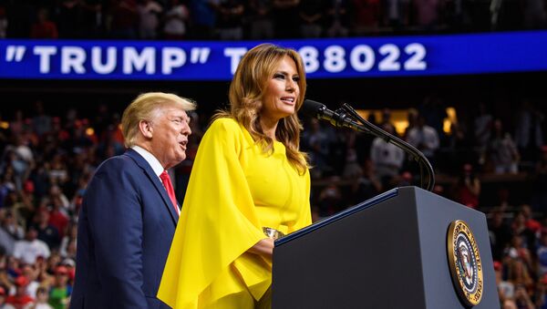US First Lady Melania Trump speaks during the launch of the Trump 2020 campaign at the Amway Center in Orlando, Florida on June 18, 2019 - Sputnik International
