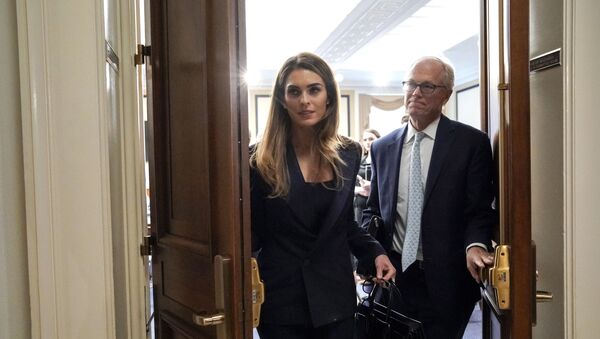 Former White House communications director Hope Hicks departs after a closed-door interview with the House Judiciary Committee on Capitol Hill in Washington, Wednesday, June 19, 2019. - Sputnik International