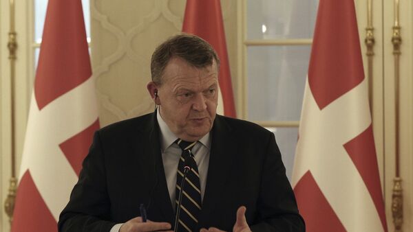 Denmark's Prime Minister Lars Lokke Rasmussen speaks to the media (File) - Sputnik International