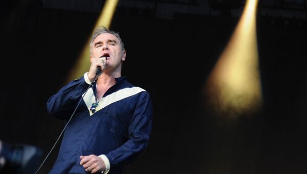 Musician Morrissey performs onstage during day 2 of the Firefly Music Festival on June 19, 2015 in Dover, Delaware. - Sputnik International