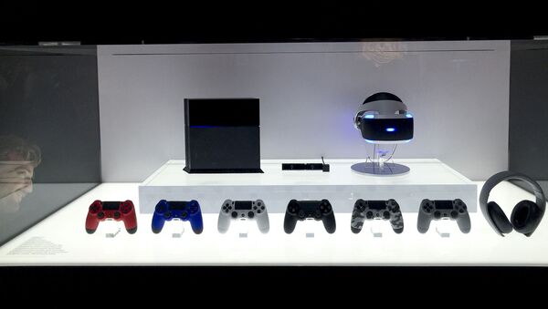 Sony PlayStation 4 wireless controllers are displayed at the E3 Electronic Entertainment Expo at Los Angeles Convention Center on Tuesday, June 16, 2015, in Los Angeles - Sputnik International