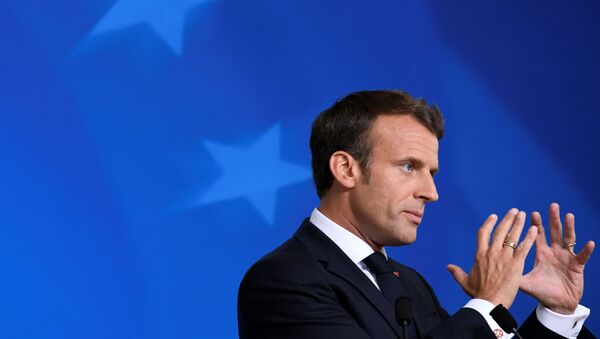 French President Emmanuel Macron speaks during a news conference after the European Union leaders summit in Brussels, Belgium, June 21, 2019 - Sputnik International