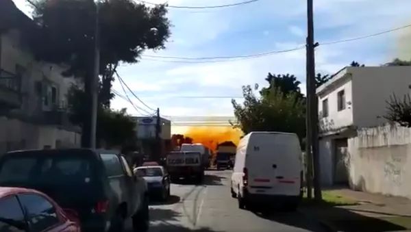 Explosion at cleaning products plant in Villa Bosch, Buenos Aires - Sputnik International