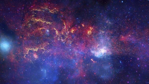 Edited Hubble, Chandra, and Spitzer space telescope images of the core of the Milky Way Galaxy - Sputnik International