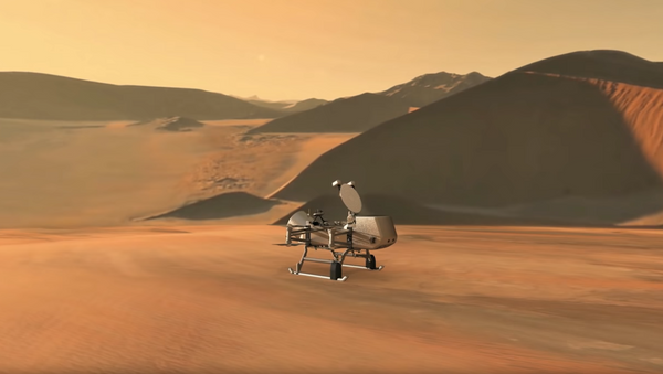 New Dragonfly Mission Flying Landing Sequence Animation - Sputnik International