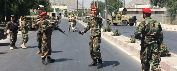 Afghan security forces arrive at the site of an explosion in Kabul, Afghanistan Afghan security forces arrive at the site of an explosion in Kabul, Afghanistan - Sputnik International