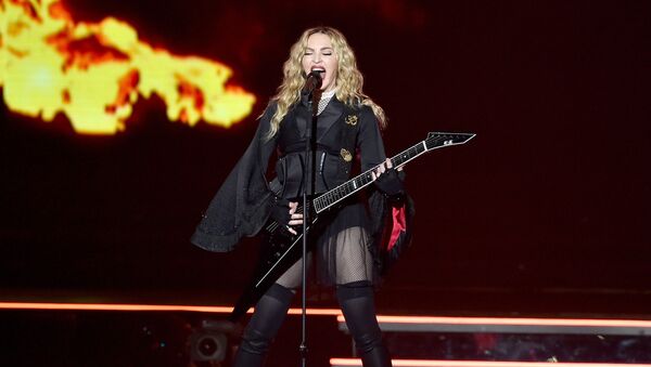 INGLEWOOD, CA - OCTOBER 27: Singer Madonna performs during her 'Rebel Heart' tour at the Forum on October 27, 2015 in Inglewood, California. - Sputnik International