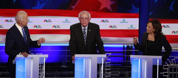 Democratic presidential candidate former Vice-President Joe Biden, left, and Sen. Kamala Harris Democratic presidential candidate former Vice-President Joe Biden, left, and Sen. Kamala Harris - Sputnik International