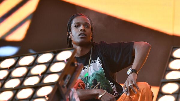INDIO, CA - APRIL 23: ASAP Rocky performs in the Sahara Tent with Lil Uzi Vert during day 3 (Weekend 2) of the 2017 Coachella Valley Music & Arts Festival (Weekend 2) at the Empire Polo Club on April 23, 2017 in Indio, California.  - Sputnik International