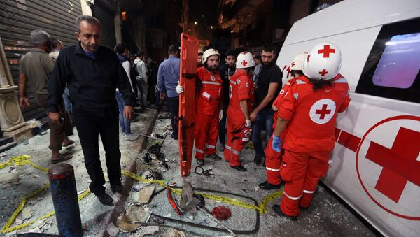 Lebanese Red Cross responders (File) - Sputnik International