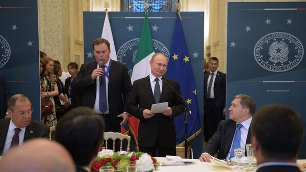 Official Visit of Russian President Vladimir Putin to Italy, 4 July 2019 - Sputnik International