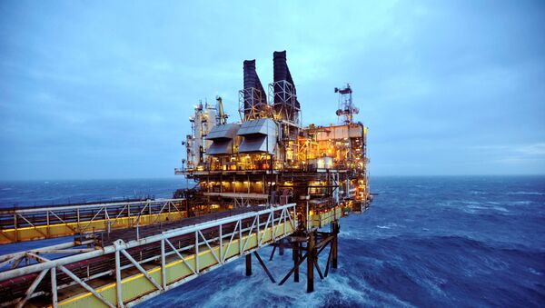 A section of the BP Eastern Trough Area Project oil platform is seen in the North Sea, around 100 miles east of Aberdeen, Scotland, Britain - Sputnik International