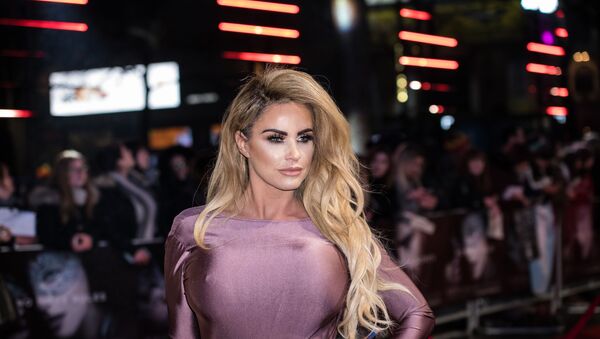 Katie Price poses for photographers upon arrival at the premiere of the film 'Fifty Shades Darker', in London, Thursday, Feb. 9, 2017. - Sputnik International
