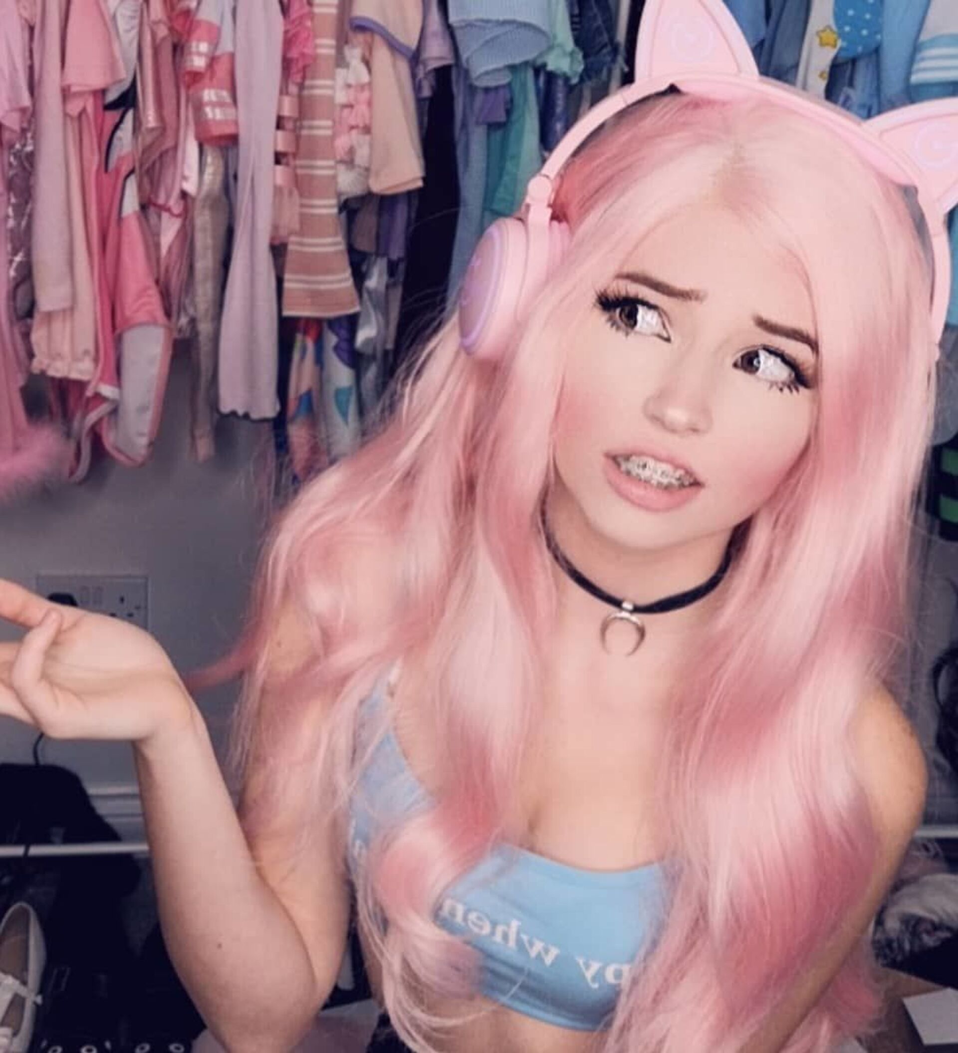 LADbible on X: Instagram model Belle Delphine trolls internet by